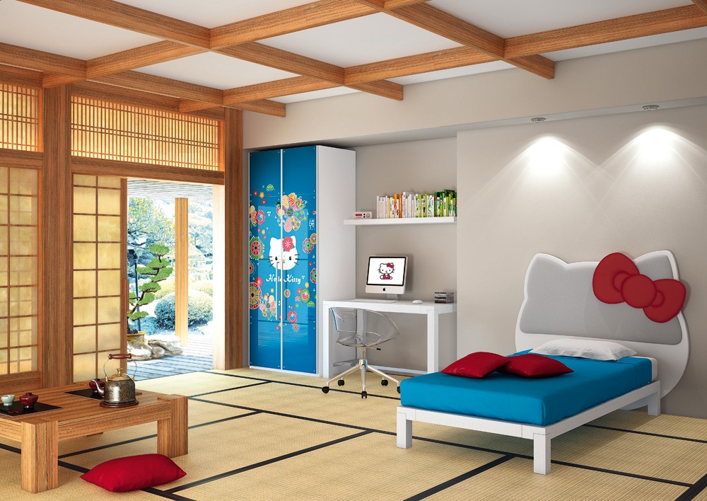 Дизайн детской комнаты в японском стиле