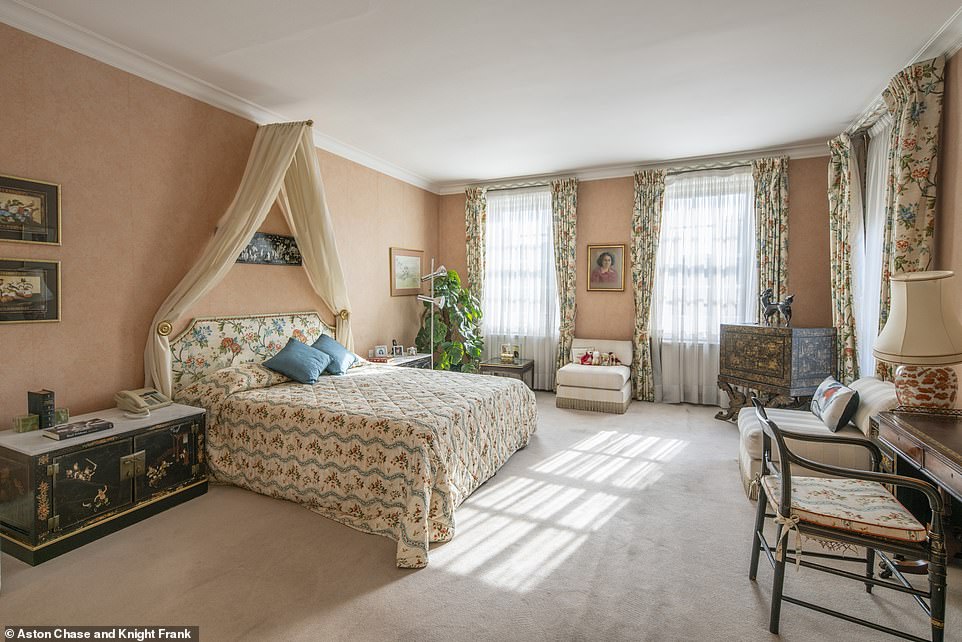The master bedroom on the first floor spans the entire depth of the house and provides a generously sized bedroom lined with wardrobes, a walk-in dressing room with built in wardrobes and a principal bathroom