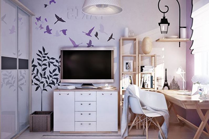 Дизайн интерьера комнаты для подростка - фото