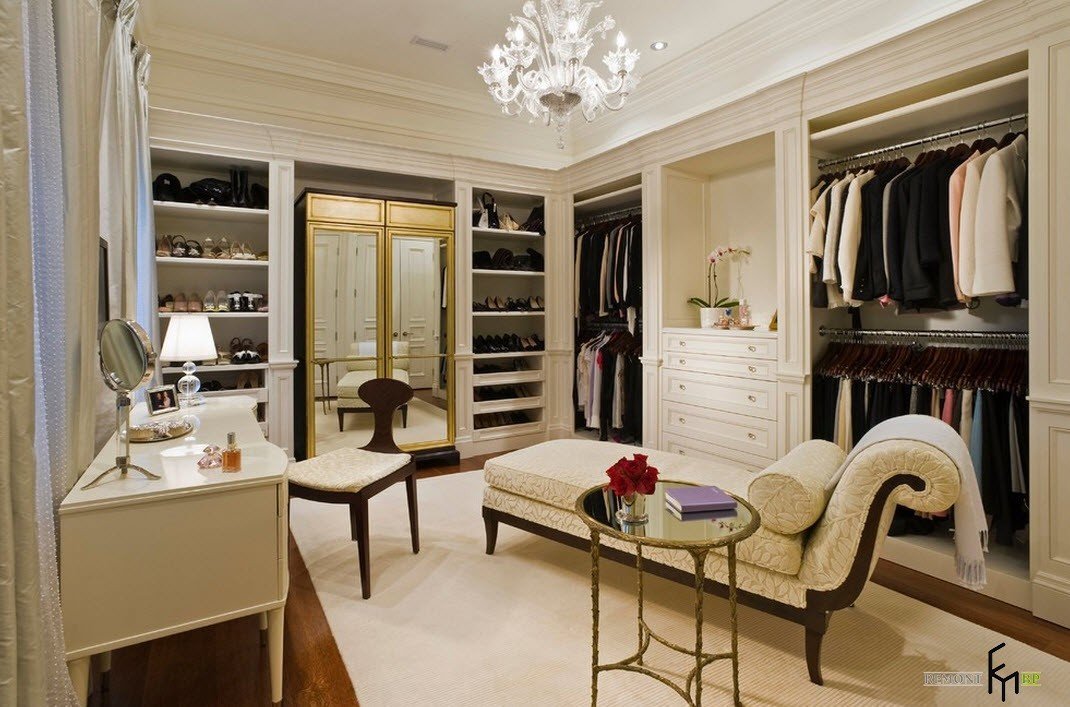 Классическая гардеробная комната