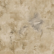 Watercolor Brush Strokes Brown, Grey & Black Wallpaper