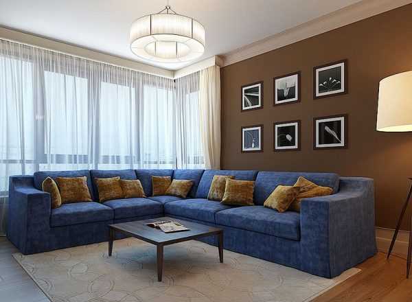 Plava sofa u unutrašnjosti: u kojim je stilovima prikladan?